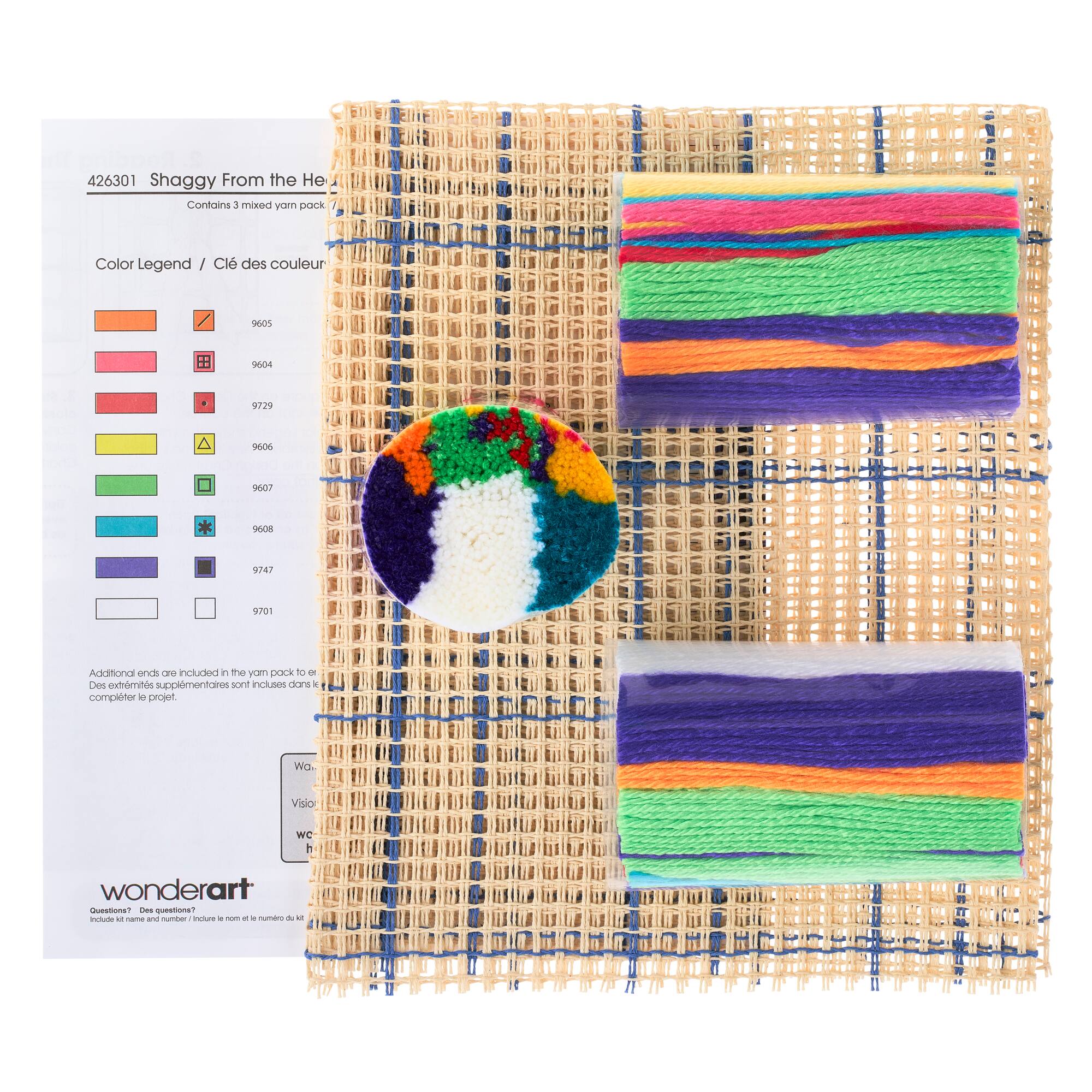 Wonderart® Shaggy From the Heart Latch Hook Kit